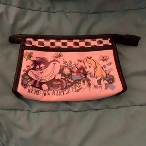 Alice in Wonderland “Mad Here” Makeup Bag